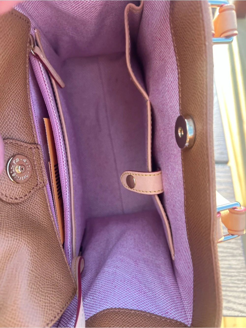 Dooney & Bourke Pebble Grain Large Barlow Satchel Tan Leather HL731 ST EUC